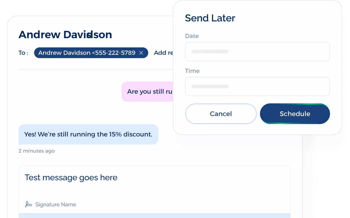 sale reminder message