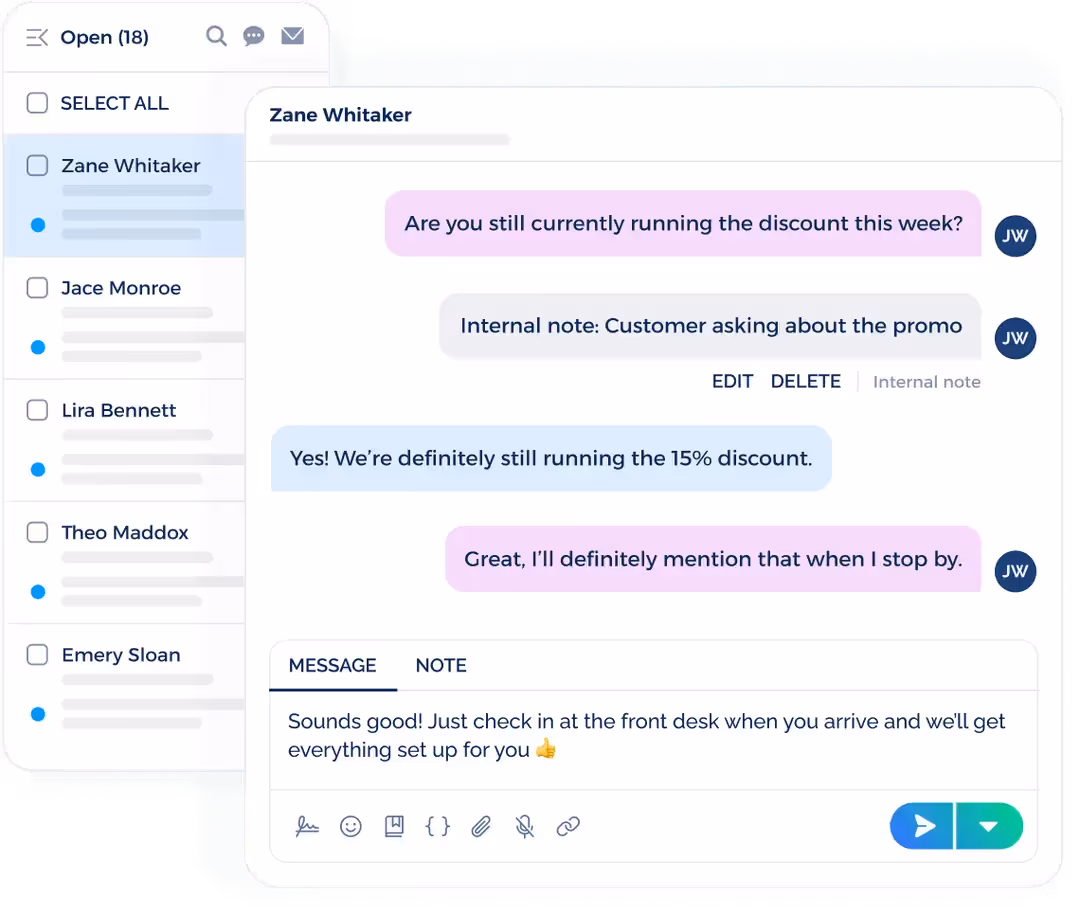 two-way sms messages