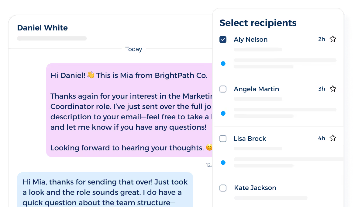 real-time text messaging