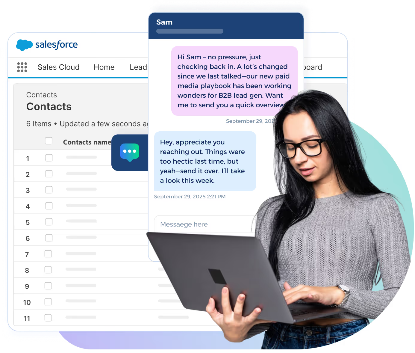 TextUs Salesforce integration