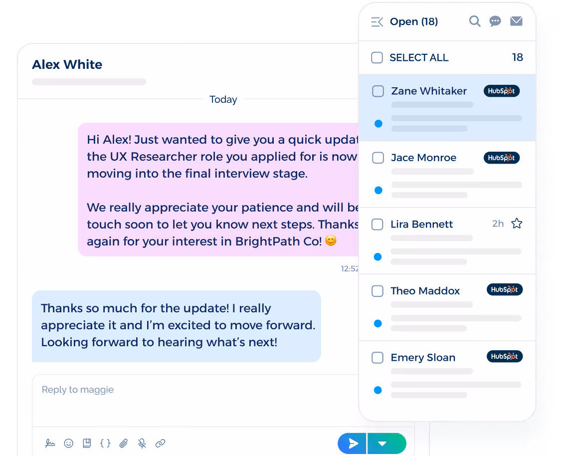 customer conversation sms