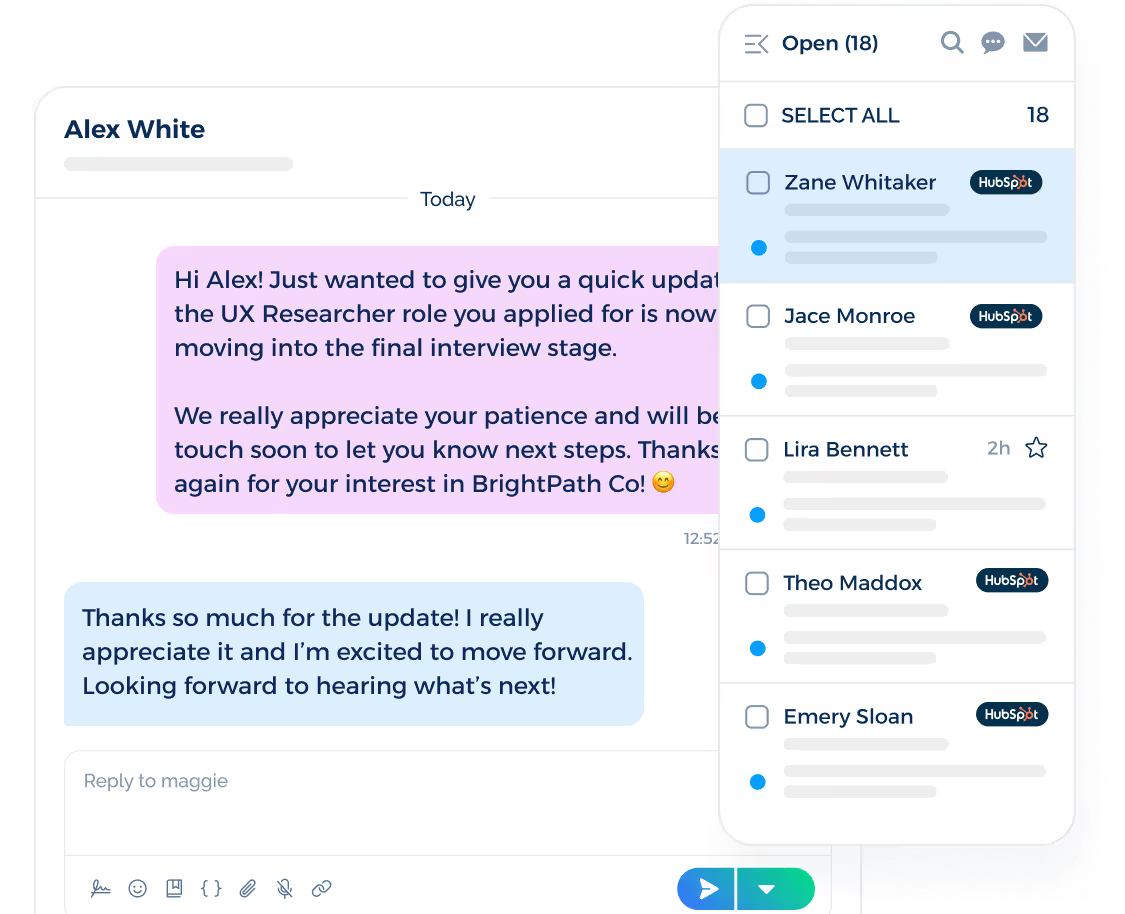 customer conversation sms