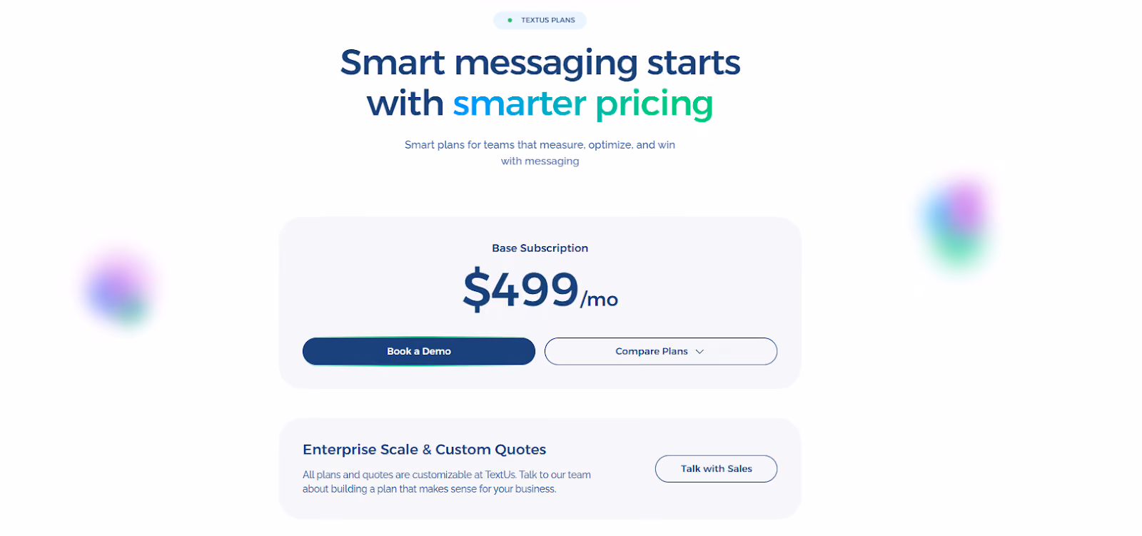 TextUs pricing