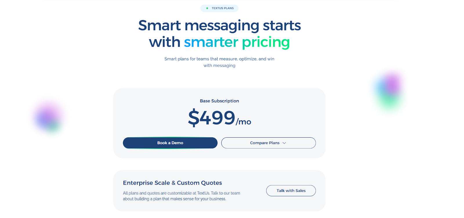 TextUs pricing