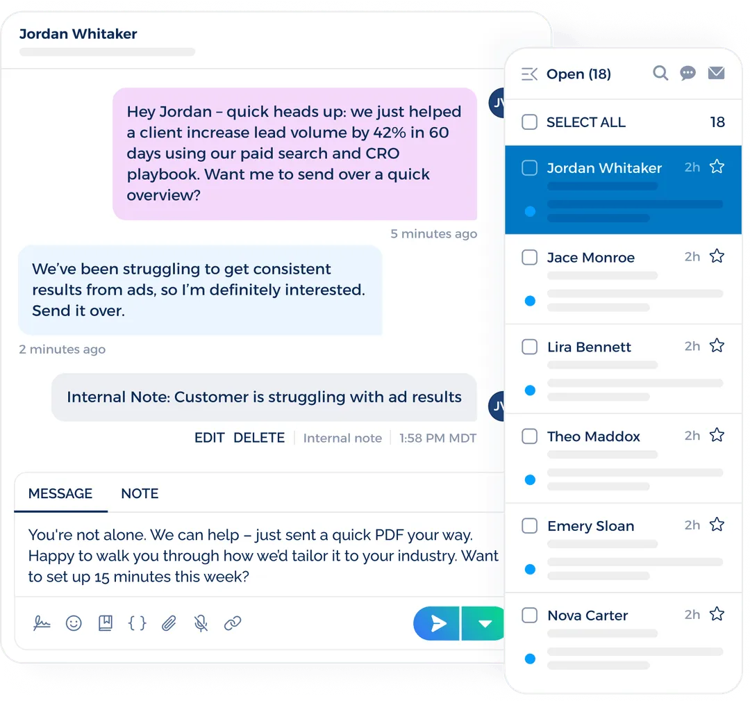 Sending SMS with TextUs