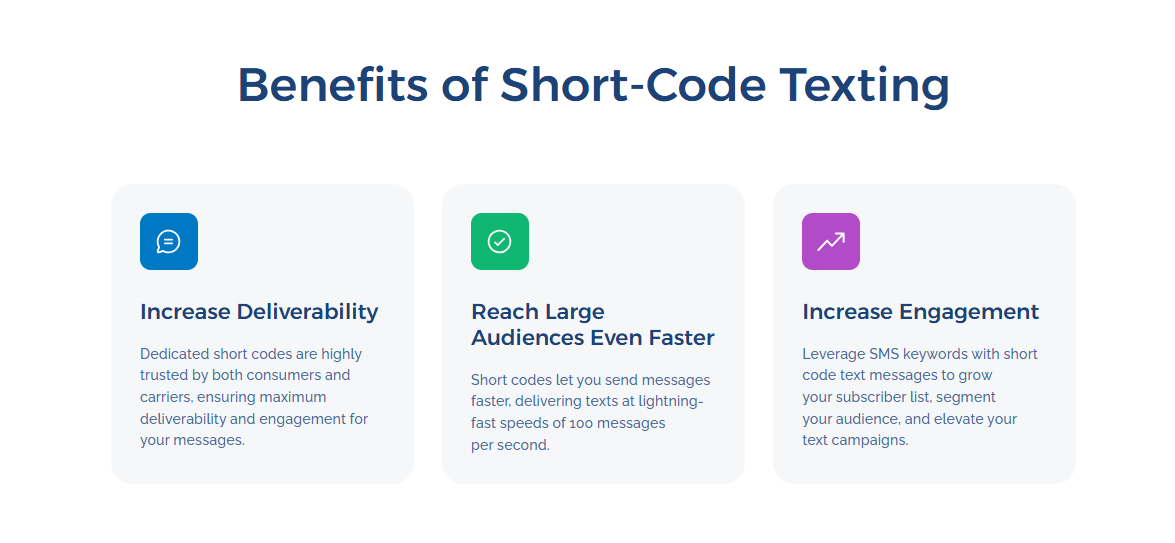 Short Code benefits