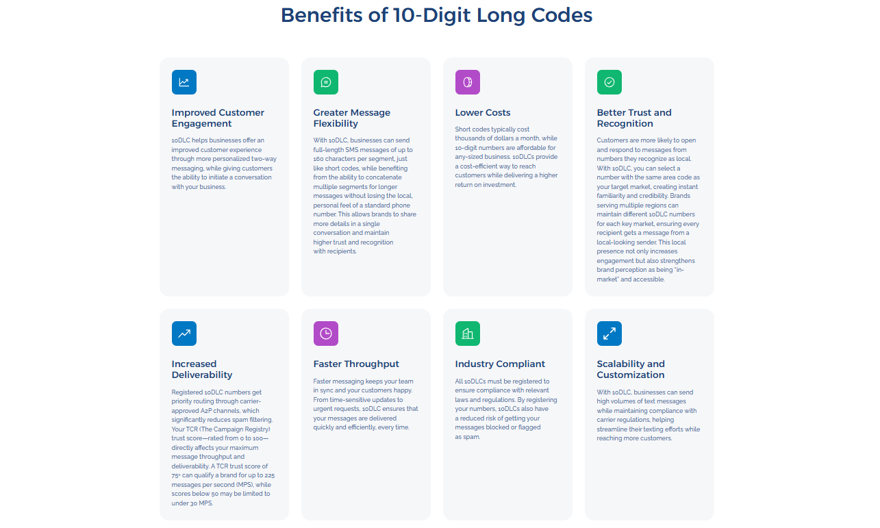 Long code benefits