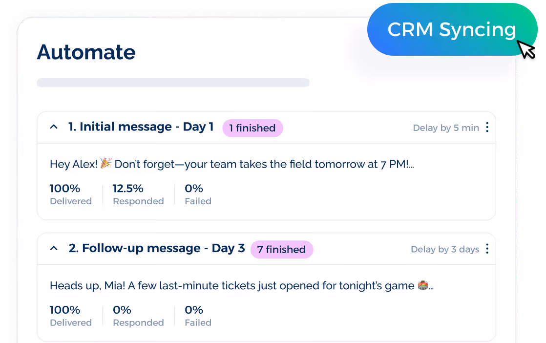 TextUs SMS automation
