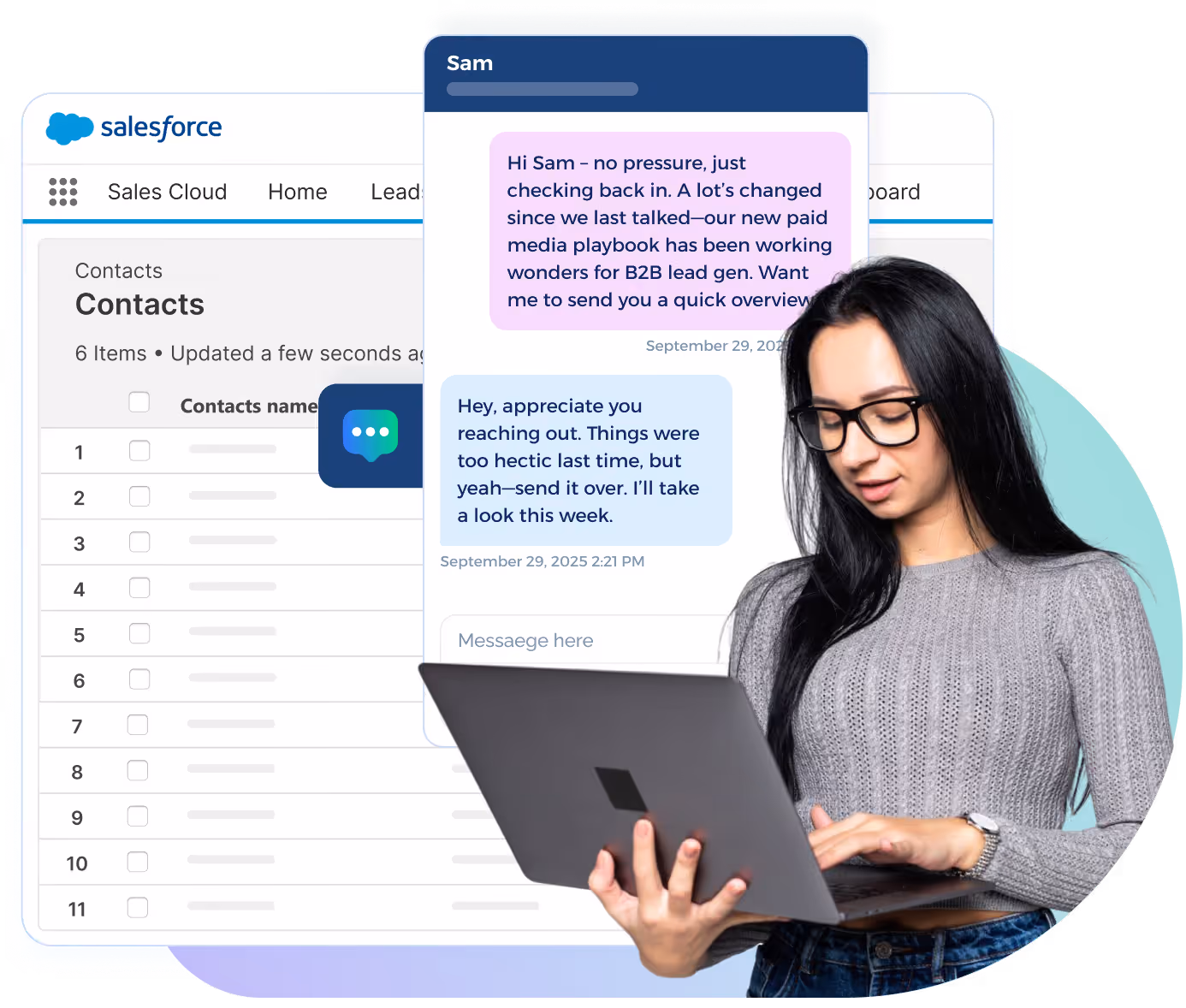 Salesforce TextUs integration