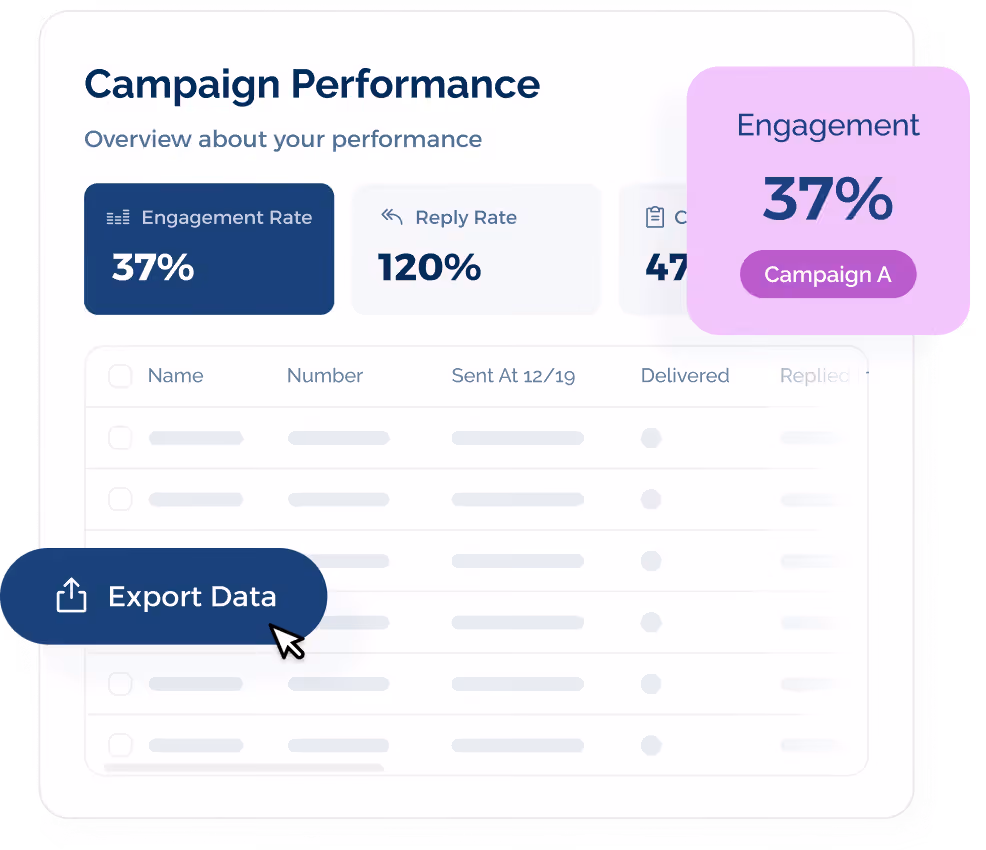 SMS campaign performance metrics