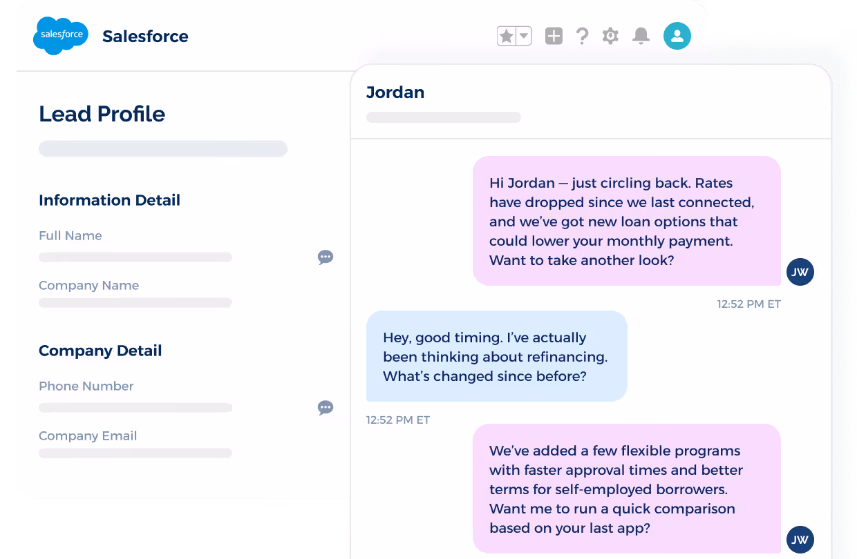 Salesforce TextUs integration