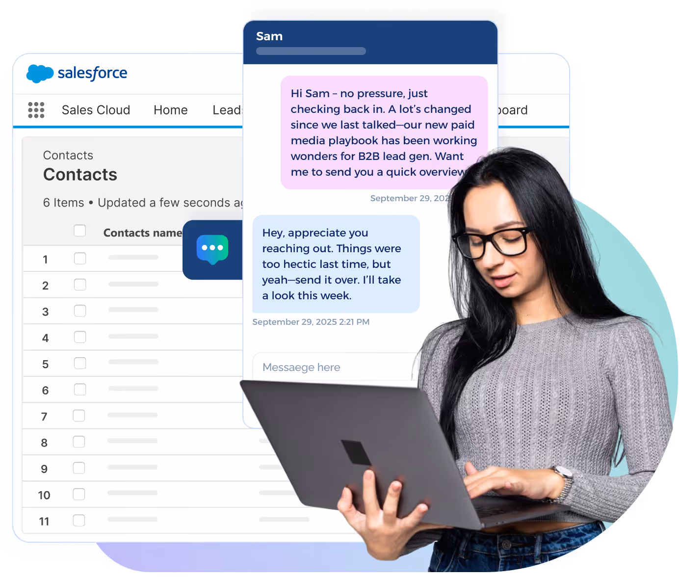 Salesforce TextUs integration