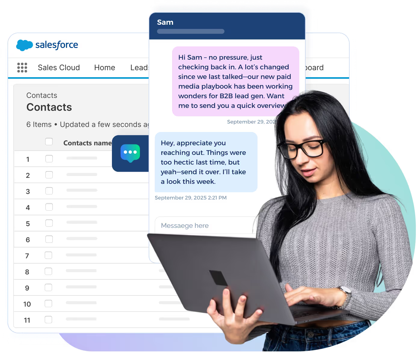 Salesforce TextUs integration