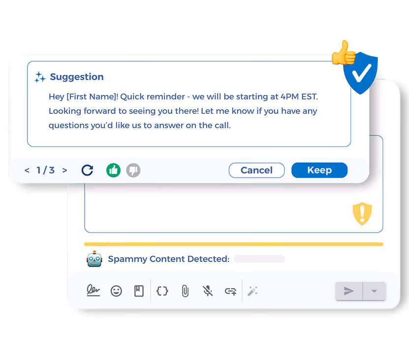 Review AI-Generated SMS Copy