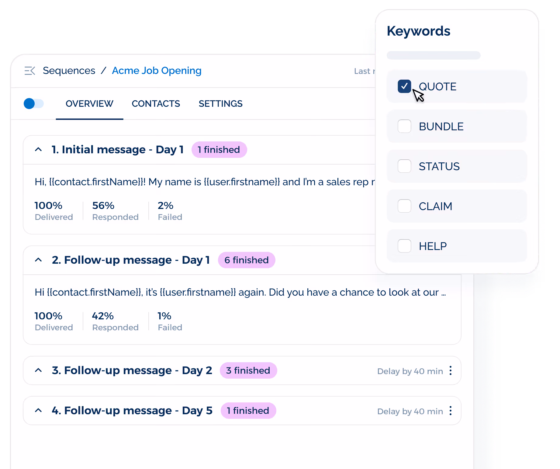 Customer Onboarding SMS Process