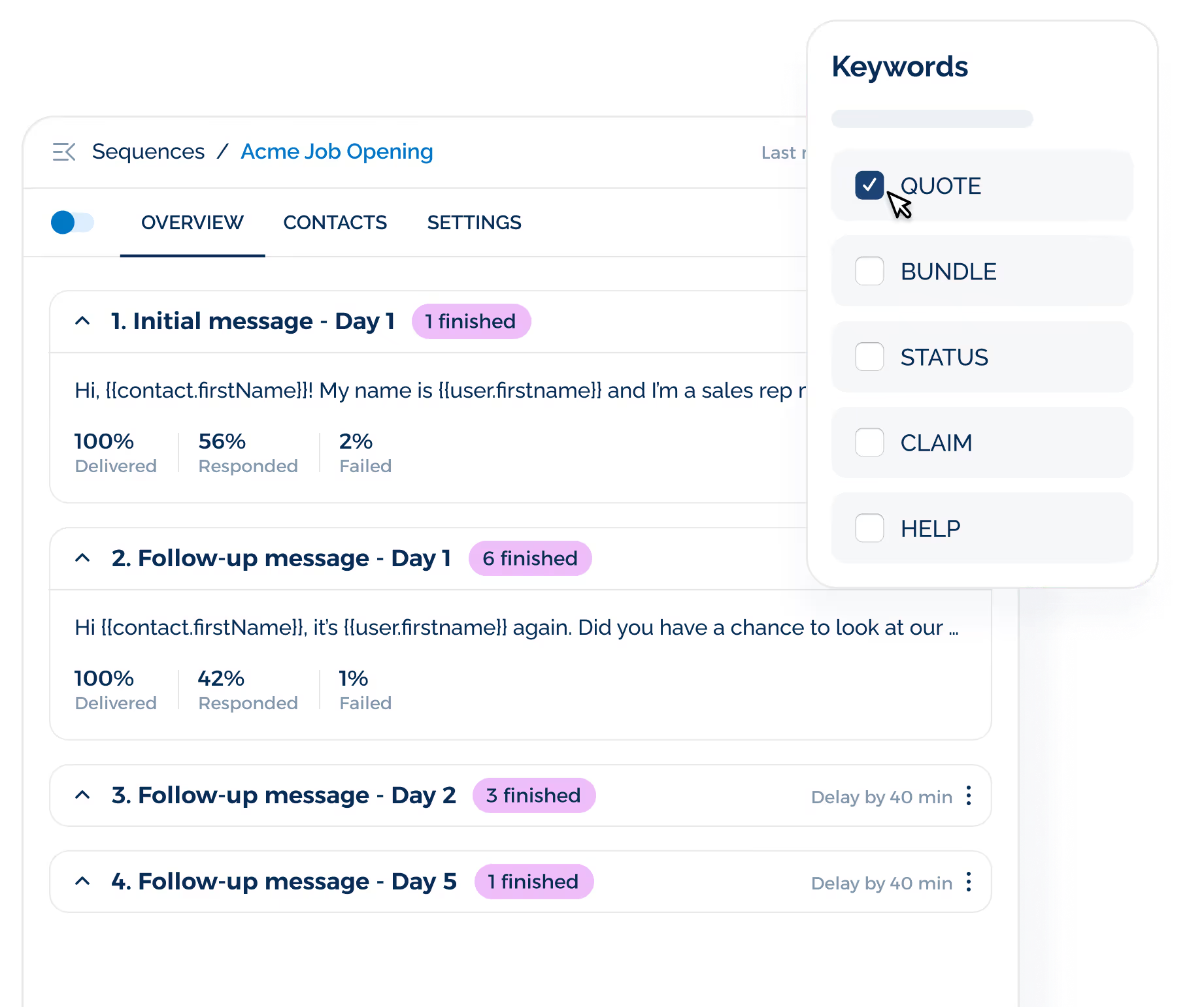 Customer Onboarding SMS Process