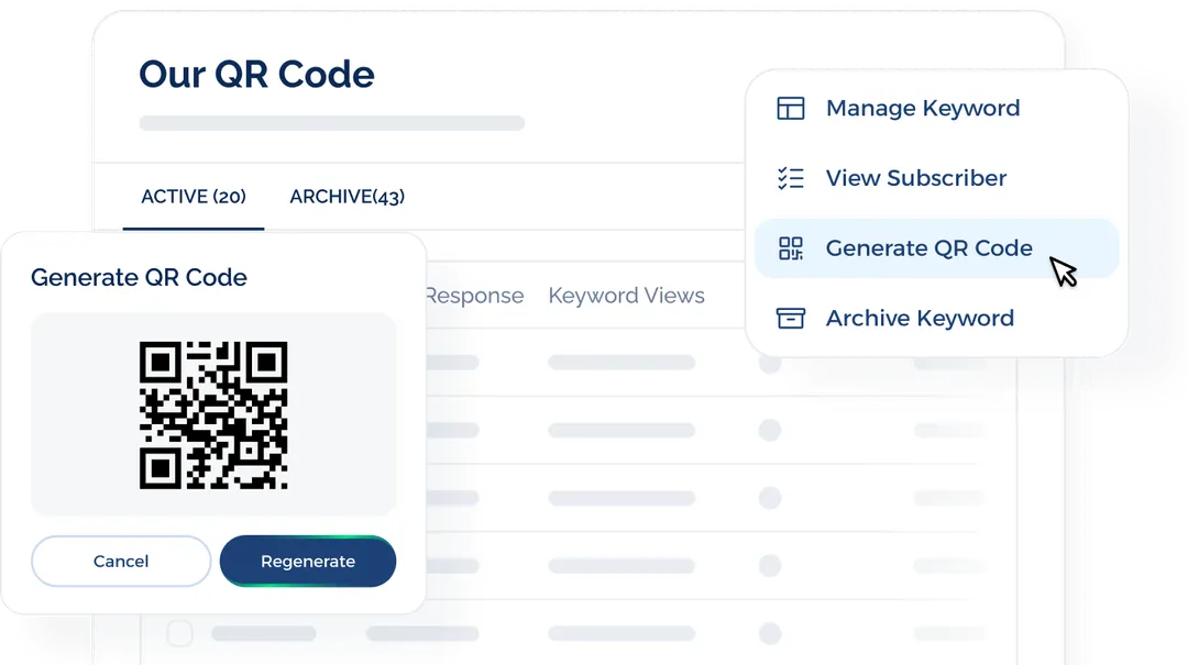 SMS QR code