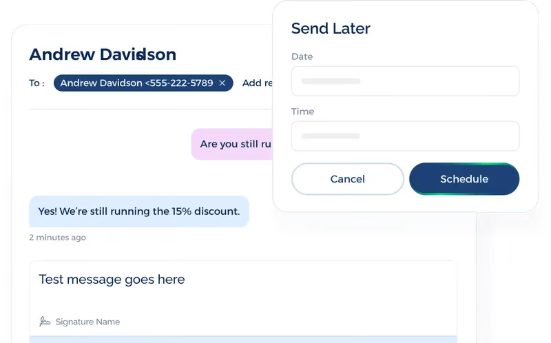 Automated SMS messaging