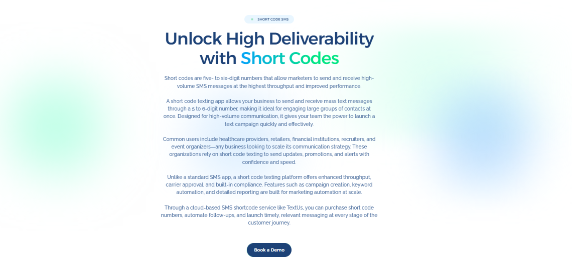 TextUs short codes
