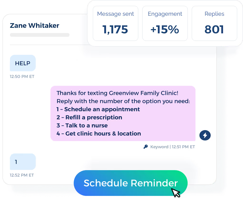 SMS scheduling 