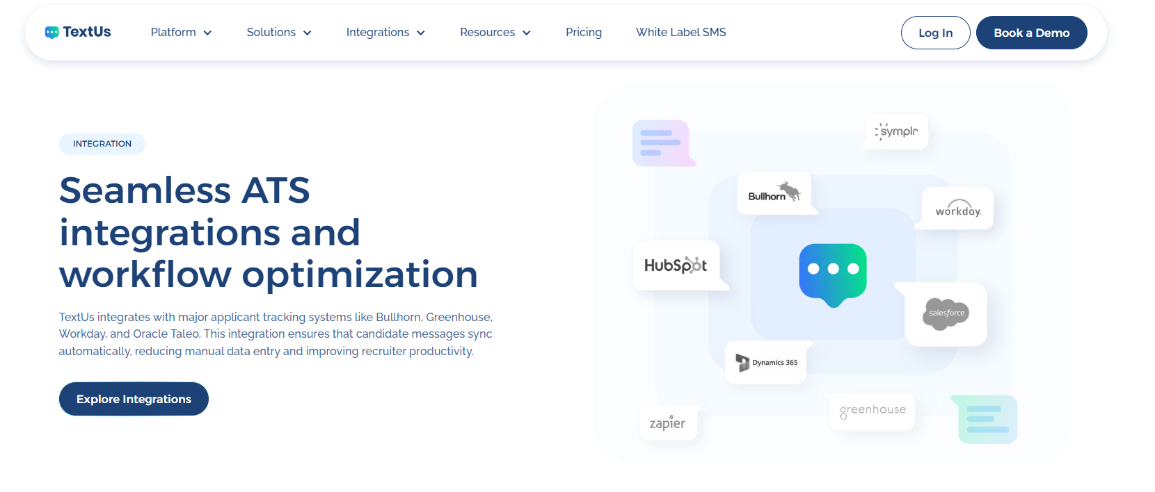 Text recruiting software
