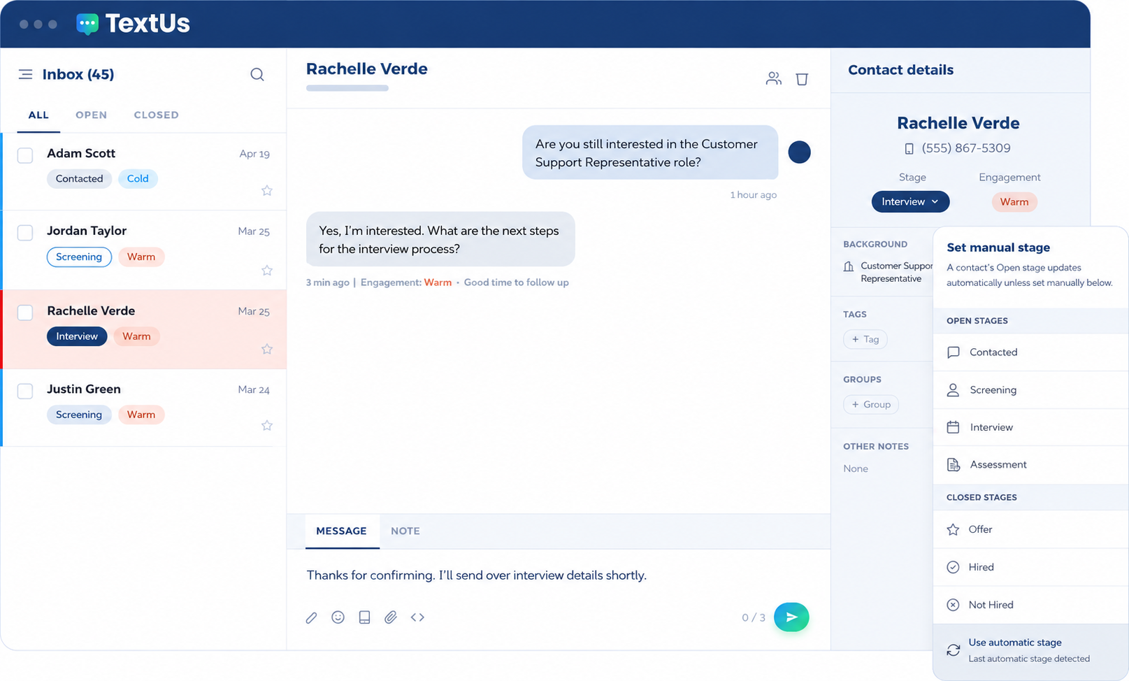 Candidate Engagement