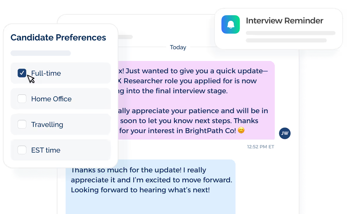 Candidate Communication Workflows