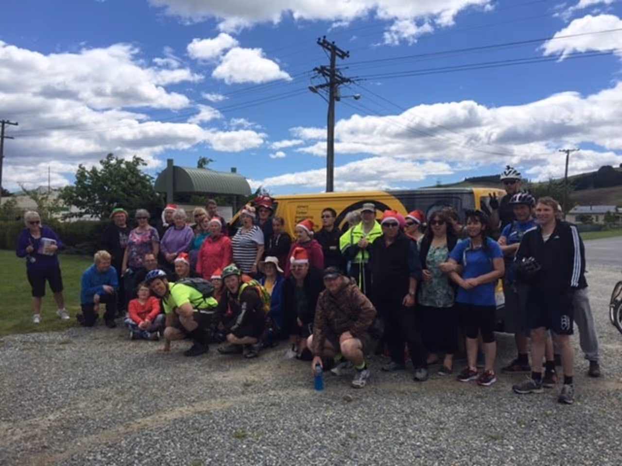 A group photo of Cargill Enterprises team members at a social club event