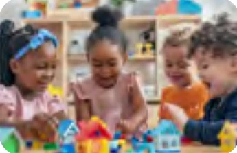 Children working together in a classroom community