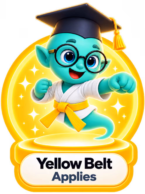 Yellow Belt – Applies