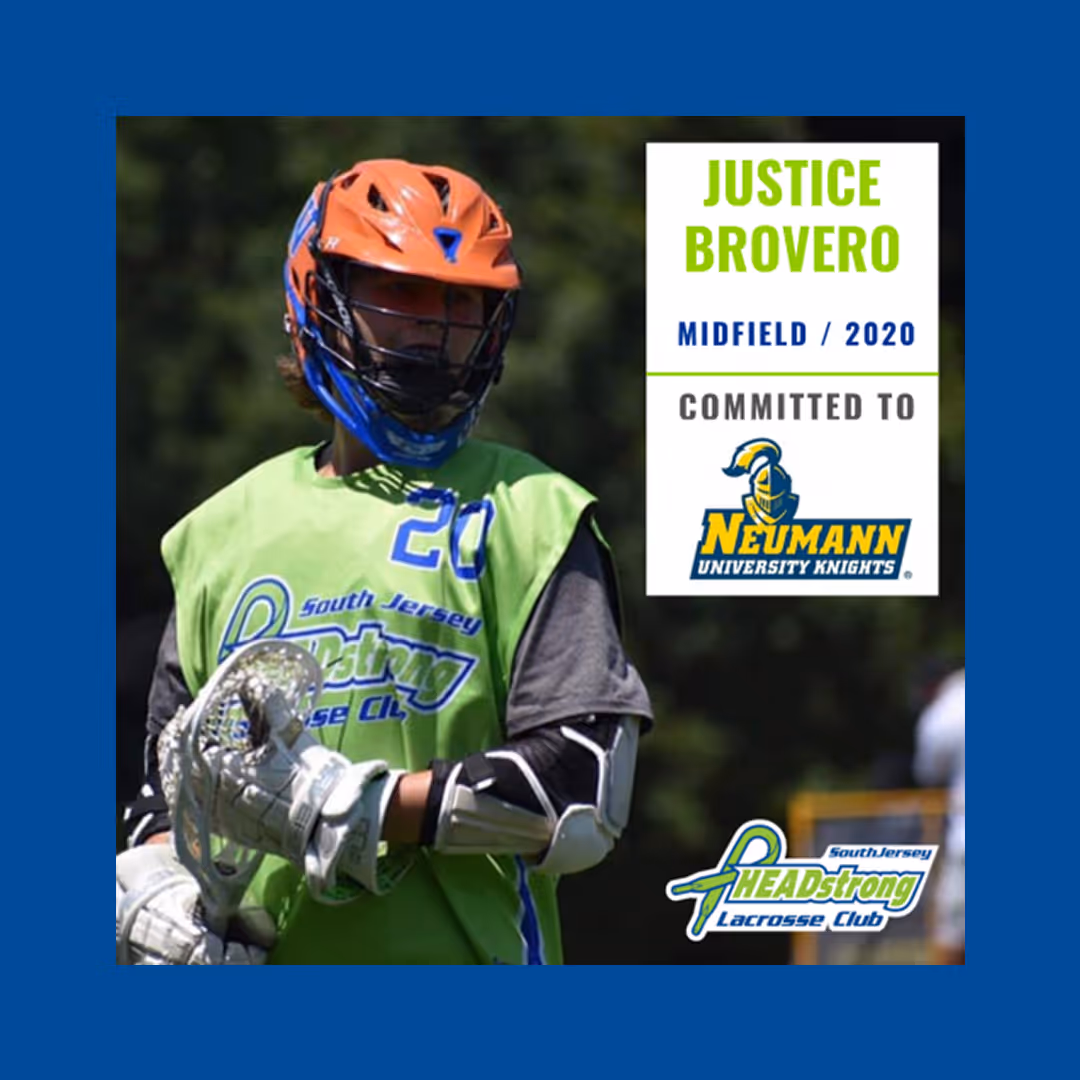 HEADstrong Lacrosse's Justice Brovero Committs to Neumann University