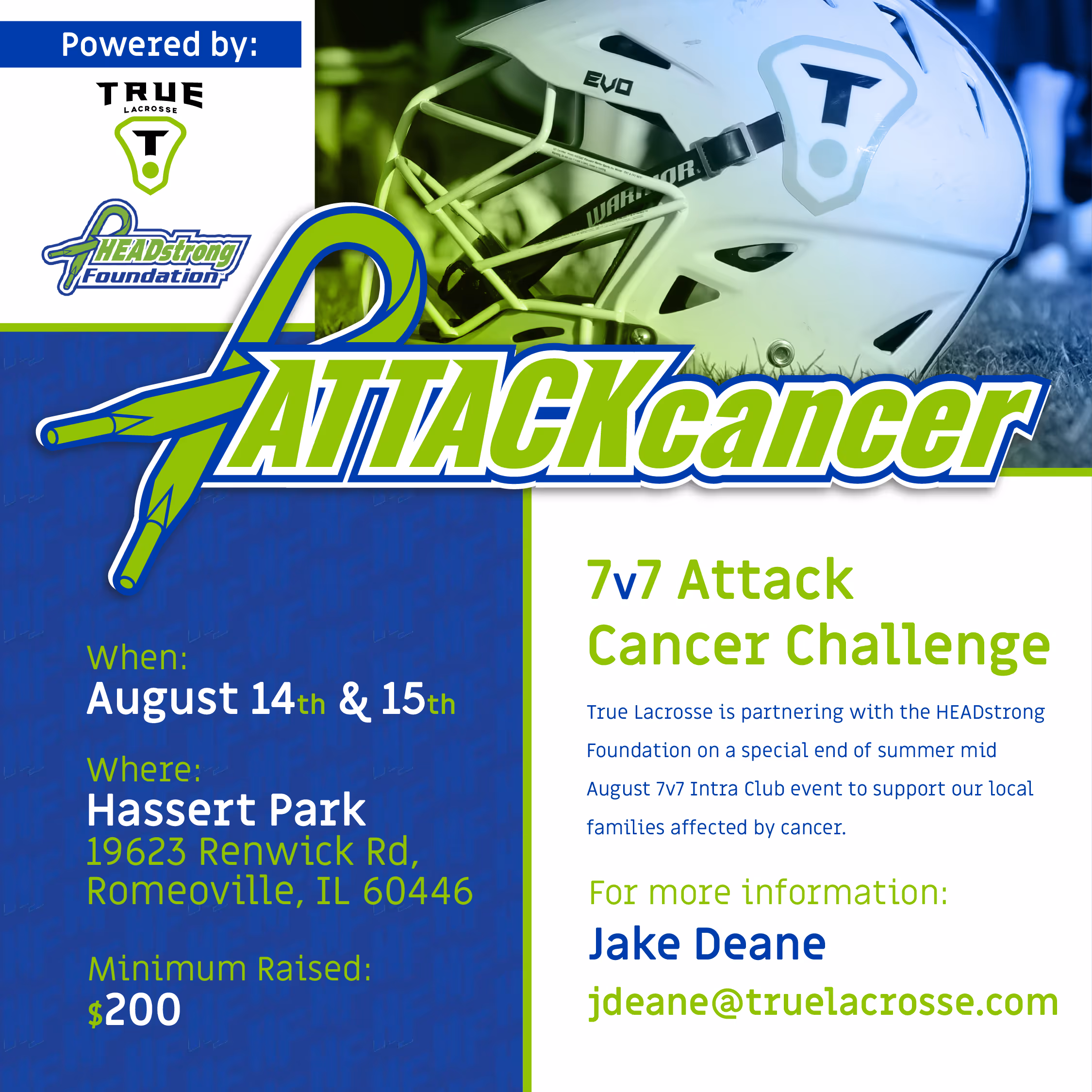 HEADstrong Partners With True Lacrosse For 7v7 Tournament