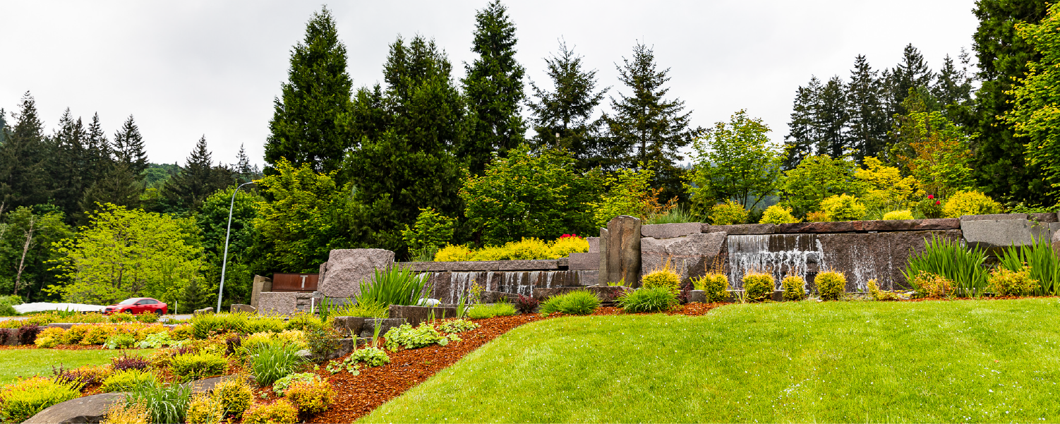Beautiful landscape improvements featuring expert design landscaping and stunning landscape enhancements