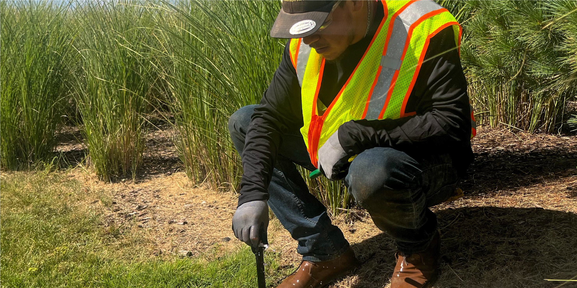 Smart irrigation system saving water and reducing landscape costs for HOA budgeting, optimizing the annual landscaping budget.