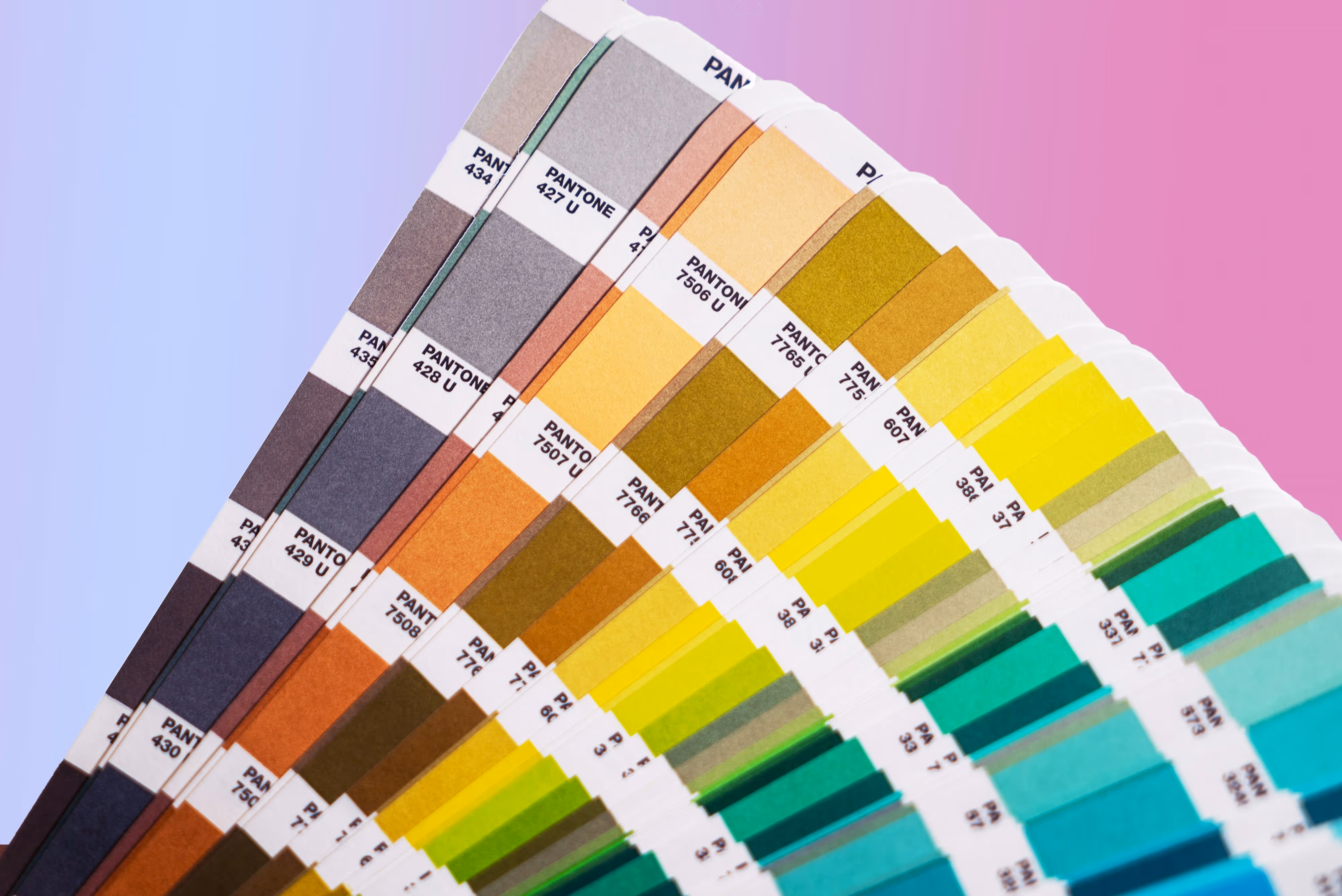 bunch of printing colour swatches