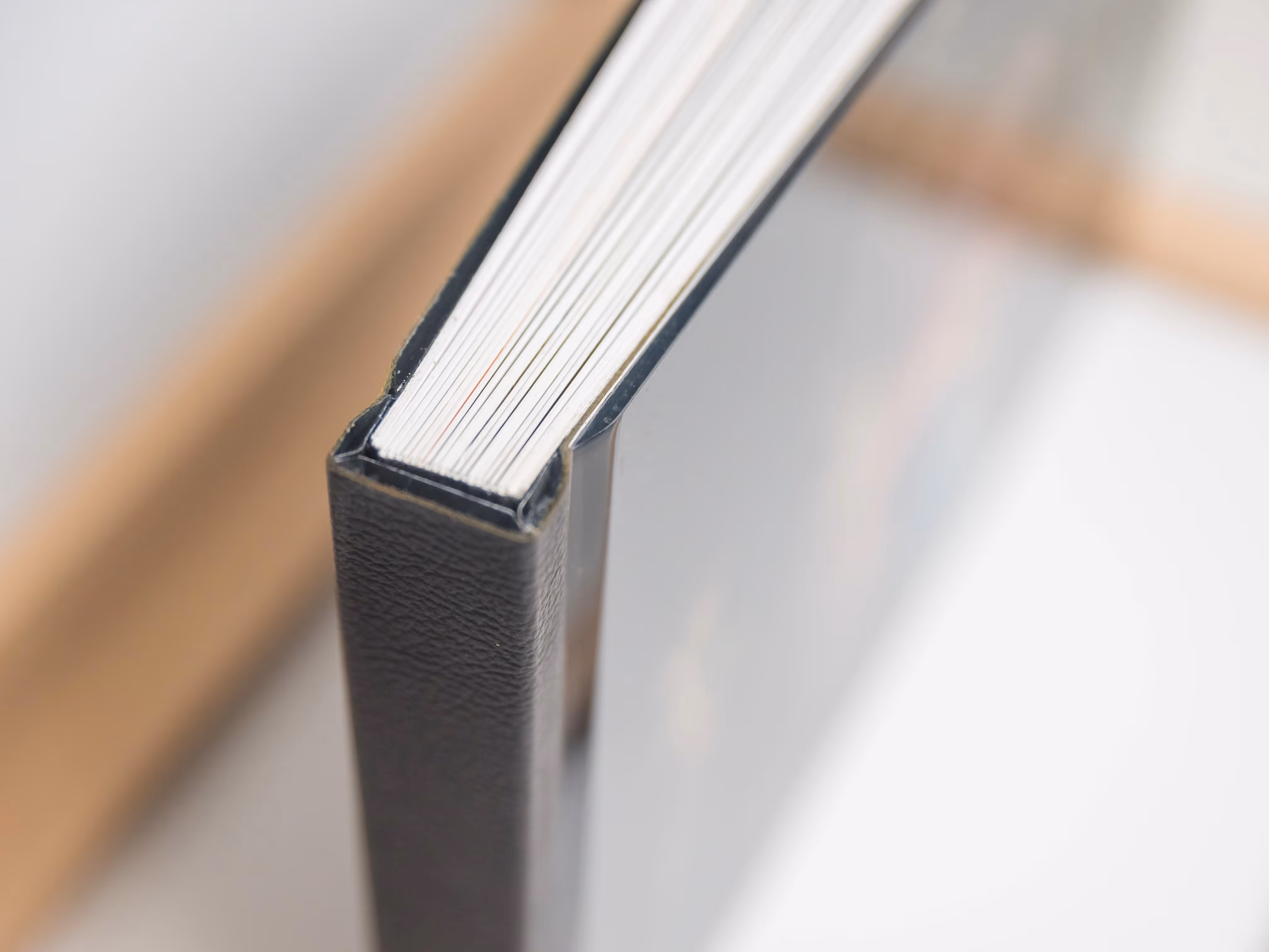 hardback book standing up