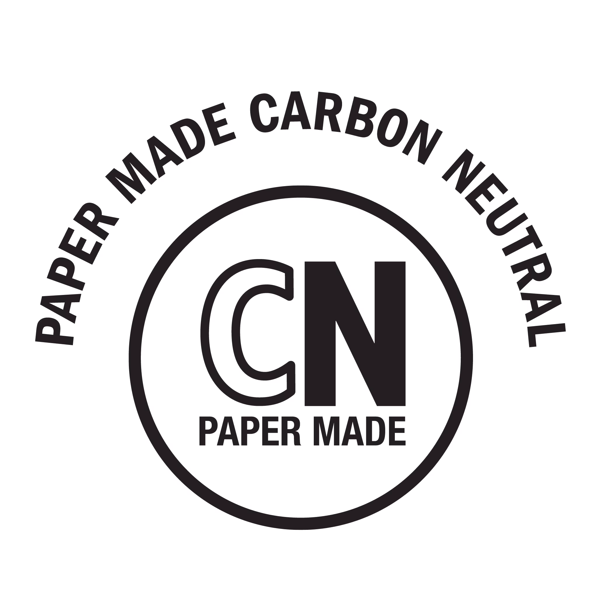 paper made carbon neutral icon