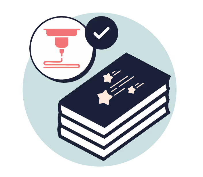 professional book finishing and embellishments icon