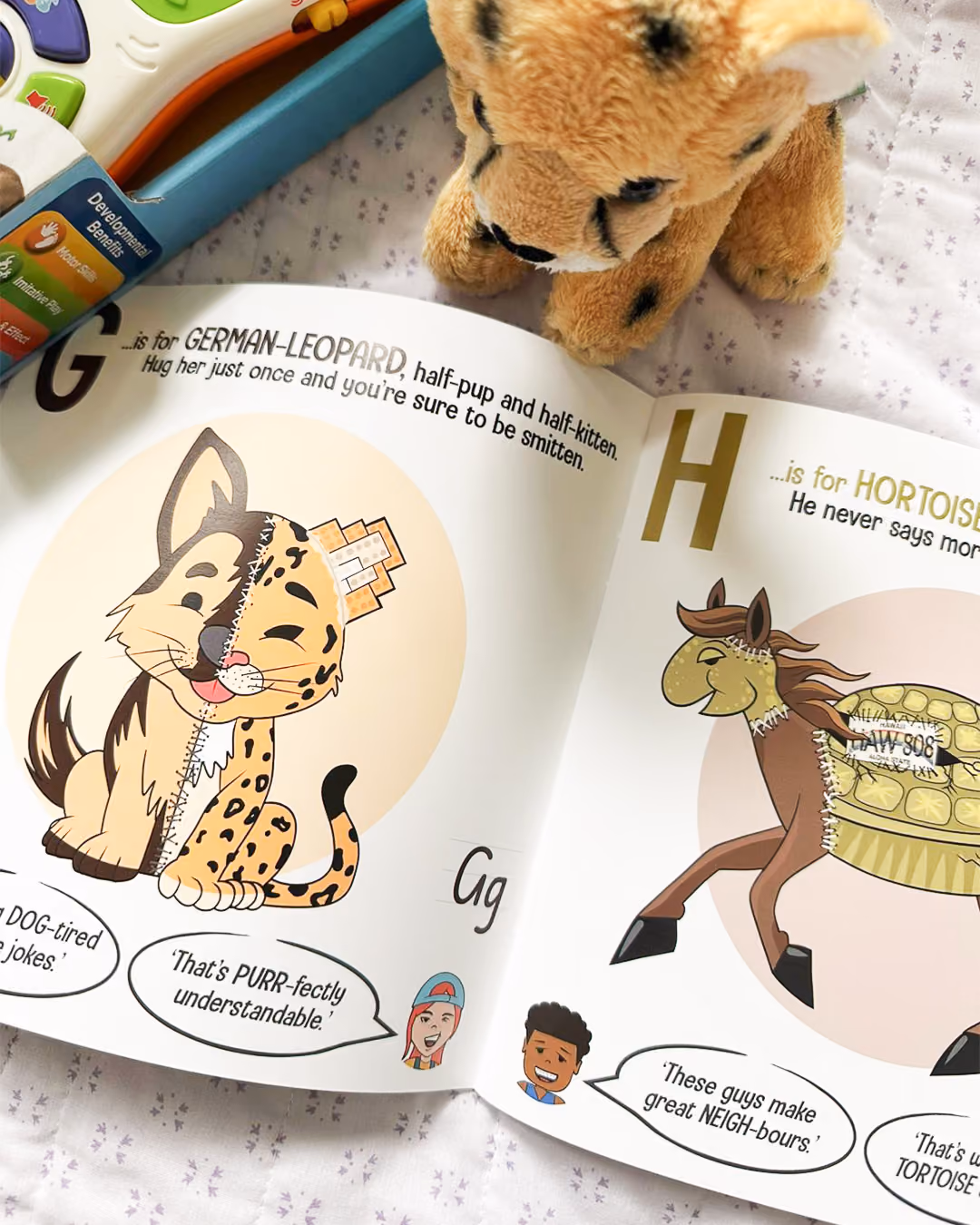 open saddle stitch children's book printed by FolioFox