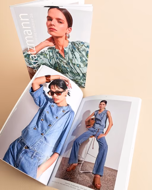fashion lookbook product catalogue for zoe kratzmann, printed by FolioFox