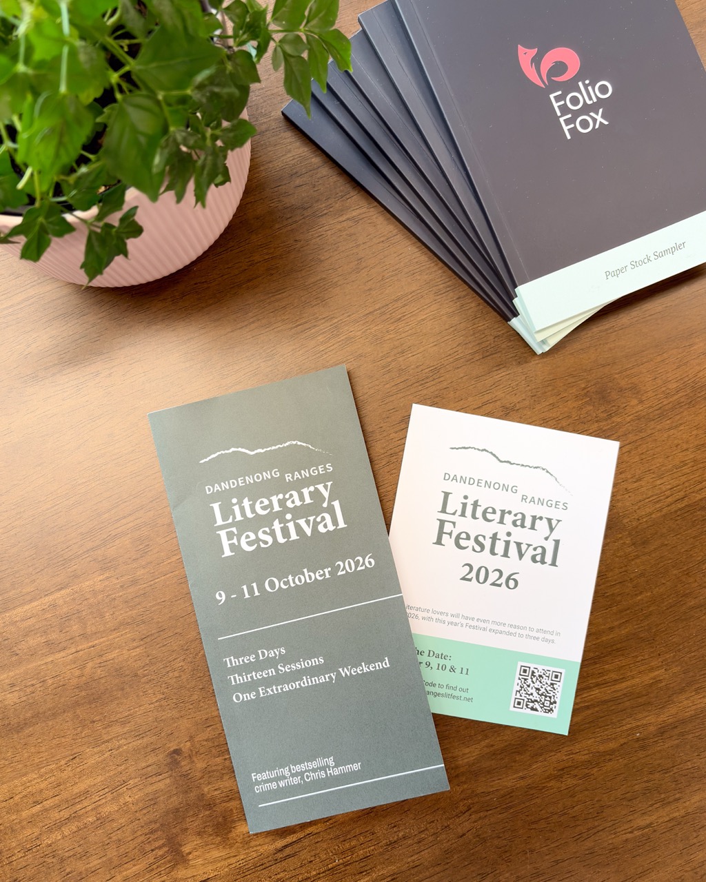 dandenong ranges literary festival brochures printed by foliofox