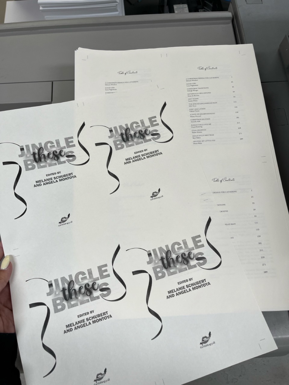 Jingle These Bells, fresh from our local printing machine called Ebony.