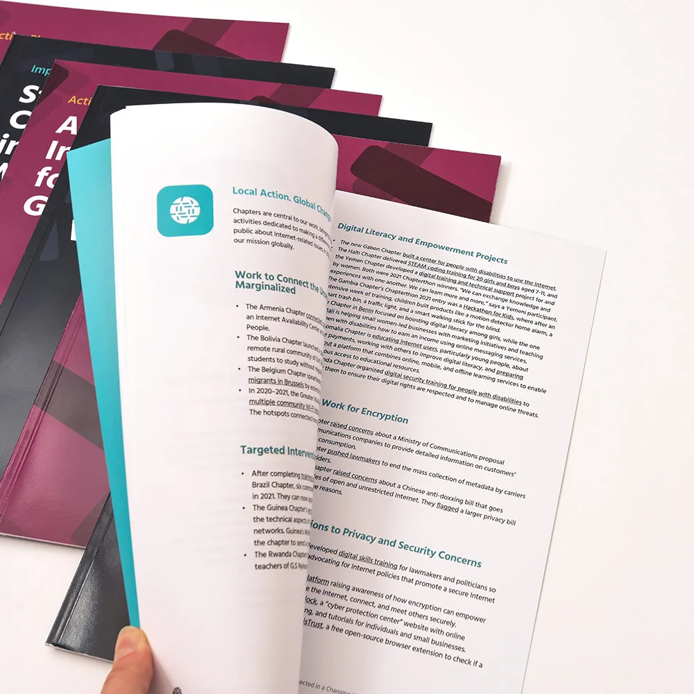 Perfect bound annual report by Art Version