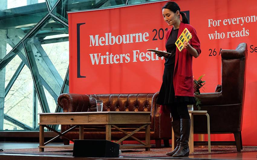 Alice Pung, author, presenting at Melbourne Writer's Festival special event. Image: Black Inc.