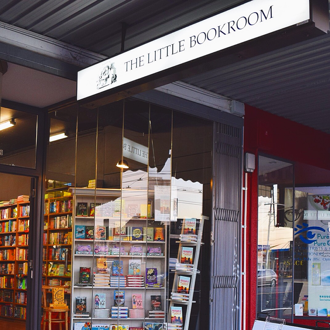 Outside of the little bookroom bookshop in Melbourne