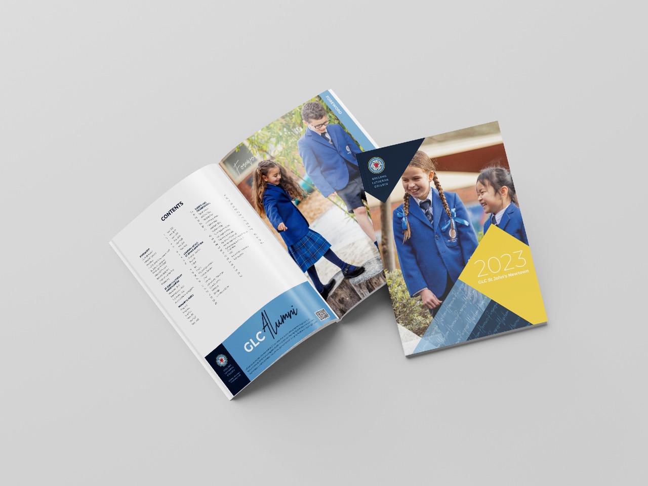 yearbook cover design example, from print design australia