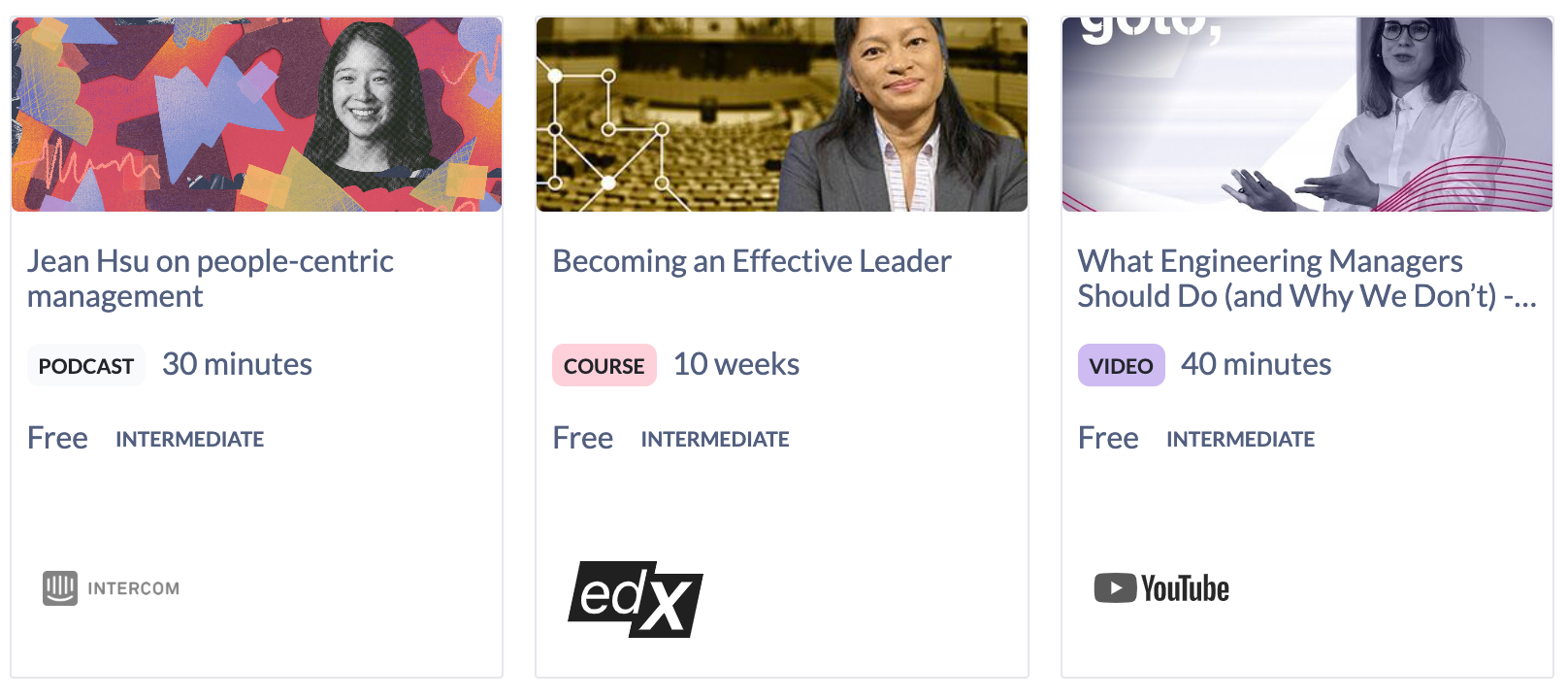 Library leadership content