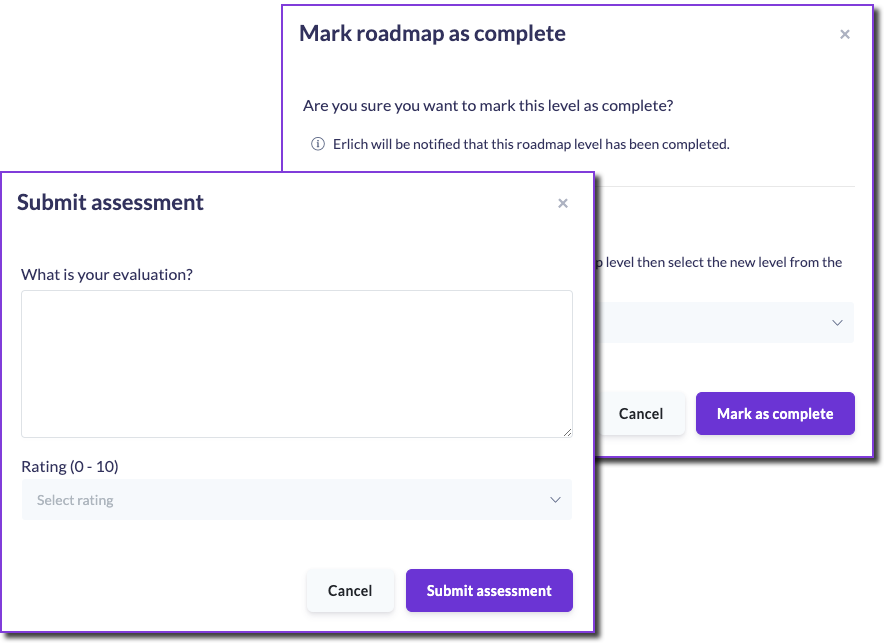 Roadmap assessments