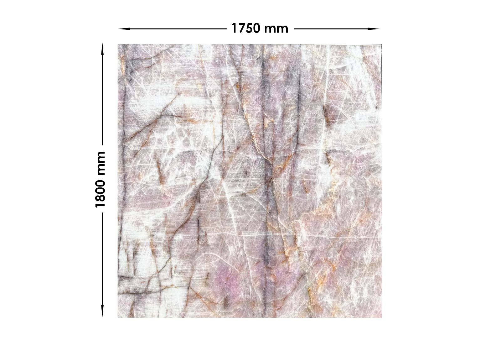 Pink Cristallo Quartzite Honed | Off Cut OCN647