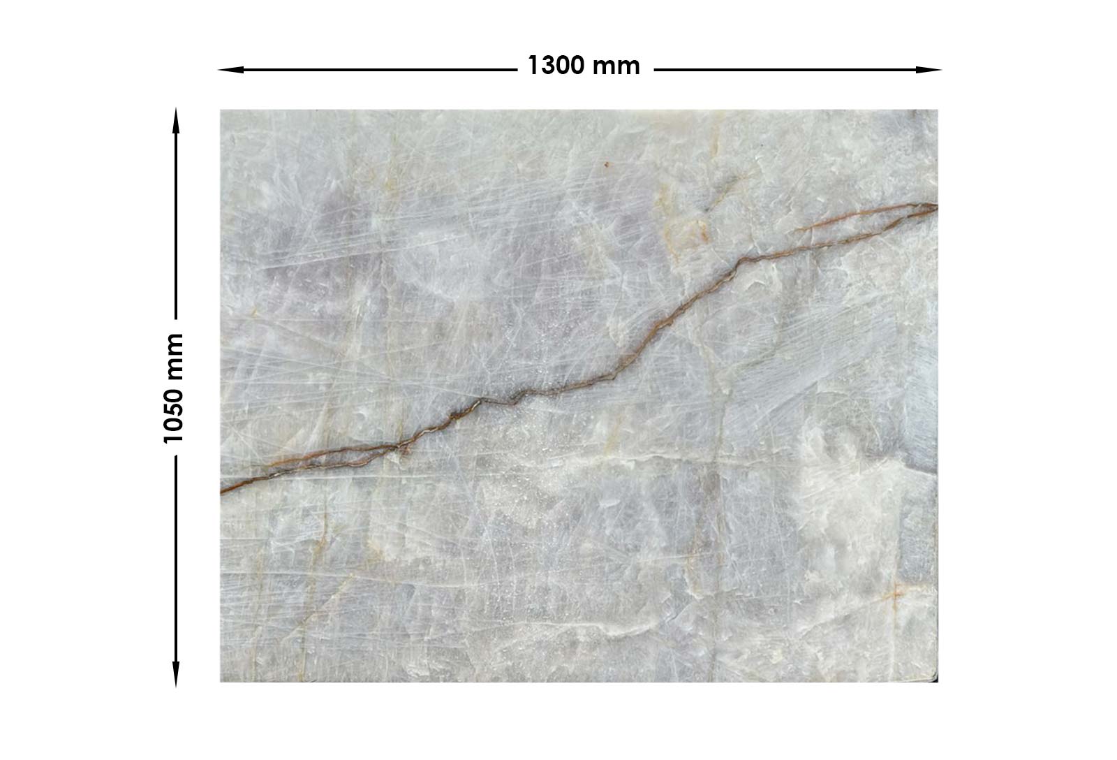 White Rose Cristallo Quartzite Honed | Off Cut OCN667